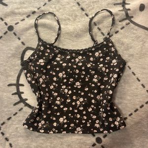NWT Forever 21 Coquette Flower Lace Cropped Cami Top